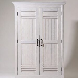 2-Door Wooden Wardrobe